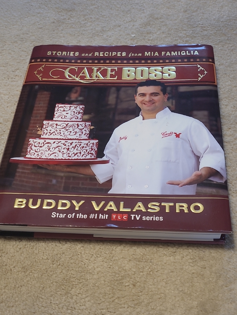 NEW Cake Boss Cookbook by Buddy Valastro - Red & White Cover